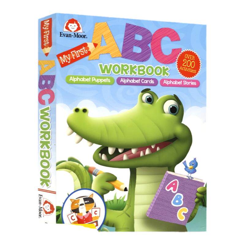 Evan-Moor My First ABC Work Book 我的第一本ABC活动书 益智启蒙字母玩偶 字母卡片 字母故事 手工活动 英文原版进口图书
