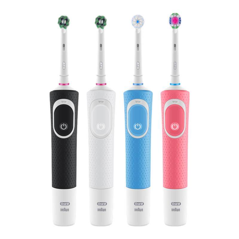 OralB/欧乐B电动牙刷d100/d12旋转软毛圆头情侣家用感应充电牙刷