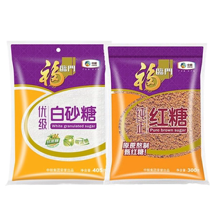 福临门优级白砂糖405g纯正红糖300g中粮甜而不腻家用白糖优质食用