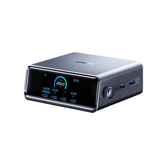 Anker安克250W氮化镓充电器充电器桌面充电站多口P适用苹果笔记本