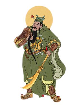 韦陀伽蓝菩萨尊者寺庙传统年画