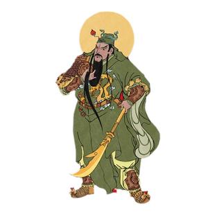 韦陀伽蓝菩萨韦驮尊者寺庙关公关羽关二爷神像忠义传统年画门神