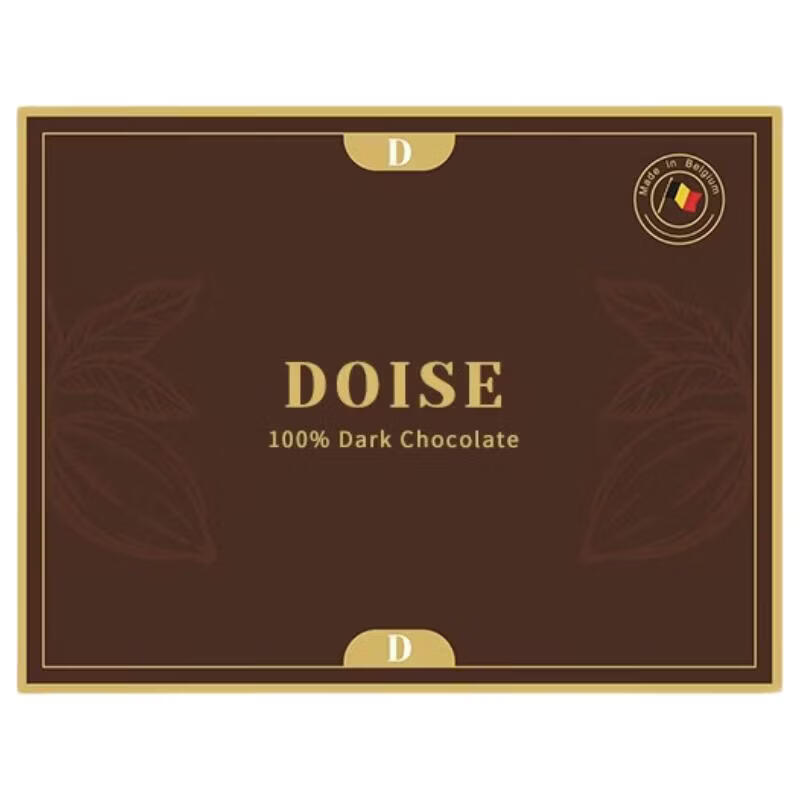 Doise比利时进口100%黑巧克力0糖