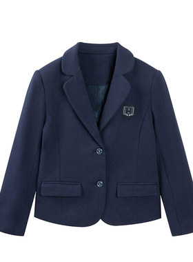 森马集团HeyJunior校服西装2026春秋新款男女生儿童班服学院西服