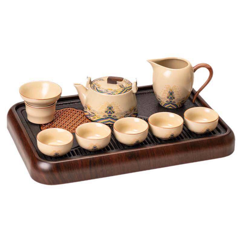 匠序汝窑功夫茶具套装轻奢高档