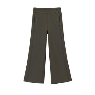 半度闲女大童加绒运动裤洋气秋冬装25新款女孩冬季加厚百搭长裤子