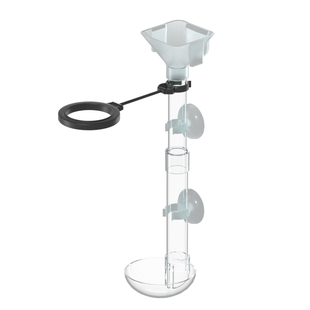 鱼缸可伸缩喂食管定点防飘散投食管小型喂食圈下沉喂鱼神器