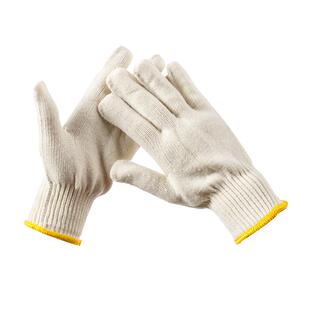 手套劳保耐磨工作劳工劳动男工地干活纯棉加密加厚薄款棉纱线手套