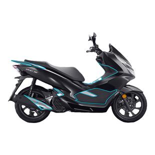 适用本田PCX150碳纤维防水贴纸pvc车身保护贴膜摩托车改装配件