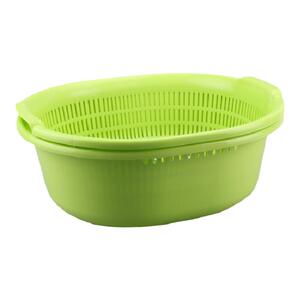 日本进口SANADA厨房洗菜盆塑料洗菜篮沥水篮滤水盆滴水盆