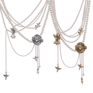 【明星同款】SUMIYAKI原创美拉德美式珍珠项链重工小众个性毛衣链