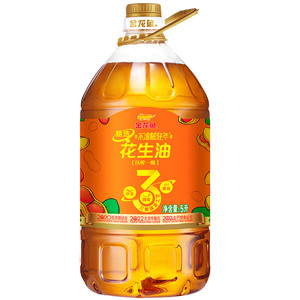 金龙鱼花生油甄选不油腻轻年花生油5L食用油炒菜家用花生油