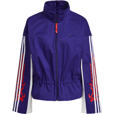 Adidas/阿迪达斯官方正品CNY 女子立领运动印花夹克外套 GS2401