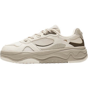 安踏海草板鞋女鞋2025新款冬季时尚潮流百搭休闲鞋女款防滑运动鞋