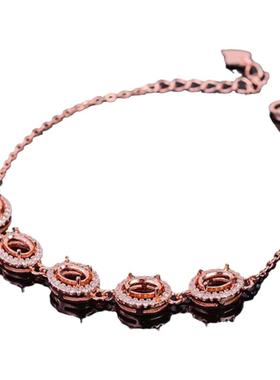 精工时尚diy镶嵌手链加工定制