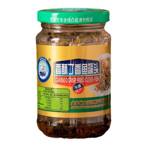 金富琳香酥丁香鱼罐头下饭拌饭开盖即食平潭特产无添加剂素食130g