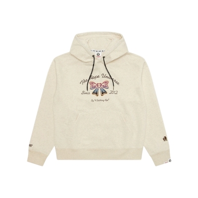 Aape渐变蝴蝶结印花休闲薄绒卫衣