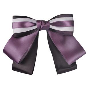 工农商银行紫色领花发网套装邮政移动电信工作服衬衣系带领结头花