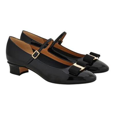 【母亲节礼物】FERRAGAMO菲拉格慕女士Vara蝴蝶结玛丽珍鞋