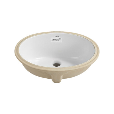 箭牌陶瓷盆嵌入式台下盆椭圆形