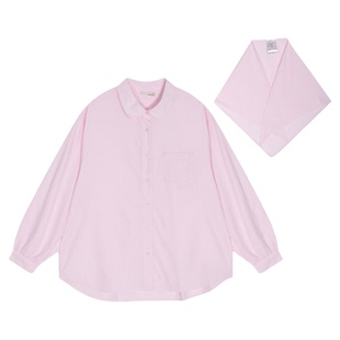 BUCH WEAR衬衫女2026春季新款细条纹清新色系简约休闲上衣591969