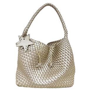 枪枪同款小众高级感手工编织大容量通勤托特包时尚休闲手提单肩包