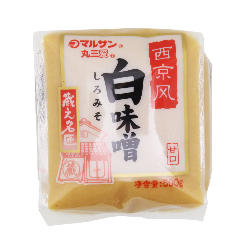 日式味增丸三爱西京风白味增增香提味鳕鱼味噌底料料理味增汤500g