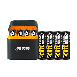 双鹿新能源5号充电电池正品1.5v锂电池3400mWh锂可充快充五号充电套装大容量适用遥控器玩具话筒无线鼠标键盘