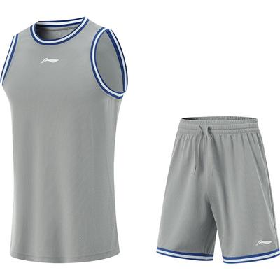 李宁凉爽圆领男比赛套装