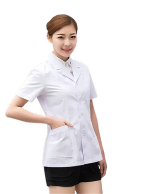 分体白大褂小医师短款套装护士服女男诊所工作服春夏薄美容院药房