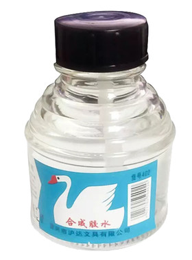 办公玻璃瓶带刷子胶水速干合成胶