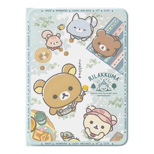 适用苹果ipad9平板保护壳ipadpro轻松熊ipadair5新款ipad10第十代保护套带笔槽11英寸8mini6硅胶7全包24女款3