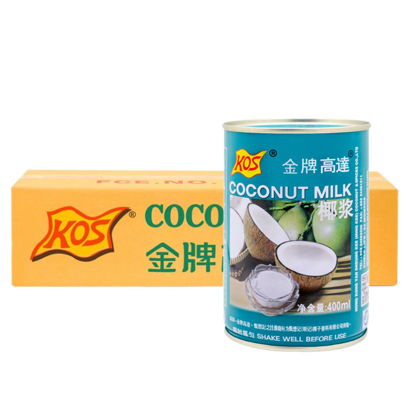 KOS金牌高达椰浆400ml*24罐整箱