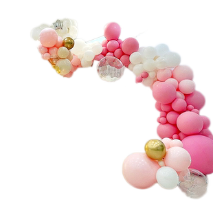 粉色气球拱门套餐商场店铺开业周年店庆珠宝店装饰生日场景布置