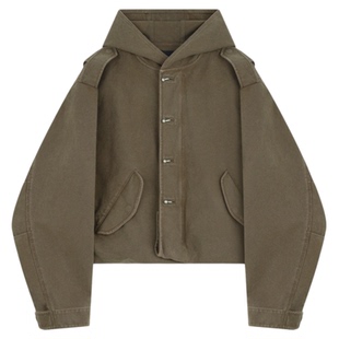 WE11DONE25秋冬男士折叠连帽夹克休闲风简约日常时尚