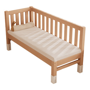 榉木婴儿拼接床实木儿童床边加宽大人可睡扩宽神器可调高度延长床