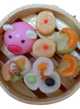 泰国手工粘土蒸笼托盘冰箱贴