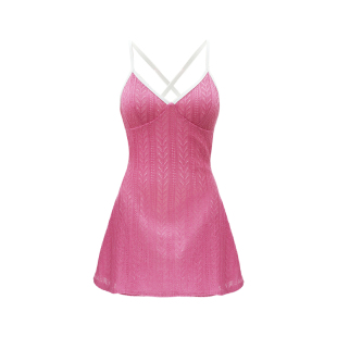 atlanticbeach连体泳衣女25新款高级感吊带裙式度假绝美温泉泳装