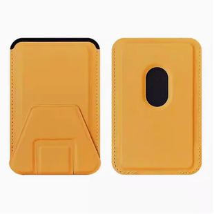 磁吸卡包MagSafe磁吸手机支架卡套皮革无线充兼容懒人桌面多功能折叠卡夹便携隐形背贴支架卡套