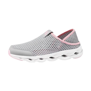 骆驼一脚蹬女士2026夏季新款透气舒适网鞋便捷软底网眼休闲运动鞋