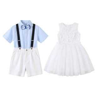 六一儿童演出服女童白色公主蓬蓬纱连衣裙幼儿园毕业礼服表演服装
