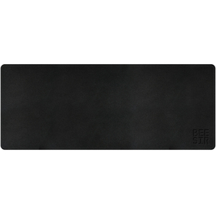 beesir简约桌面细皮纹纯色鼠标垫皮革办公电脑桌垫键盘垫超大防水