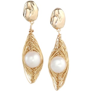 SPECIAL欧美风淡水珍珠复古轻奢耳环耳钉女耳饰手工首饰2026新款