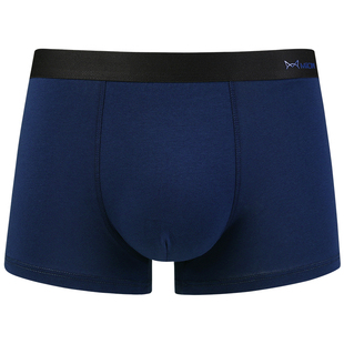 猫人全黑色内裤男无痕莫代尔纯棉冰丝男款抑菌平角四角裤潮流时尚