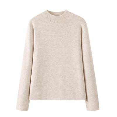 班尼路软糯针织打底衫女2025新款秋冬半高领修身保暖内搭长袖T恤Q