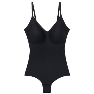 Intimissimi意舒漫时尚性感舒适无痕V领带衬垫打底连体衣BID54E