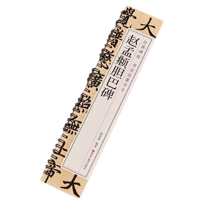 赵孟頫胆巴碑楷书毛笔书法字帖元代赵孟頫赵体经典碑帖书法临摹字卡原帖原大版行楷字帖近距离临帖卡附简体旁注