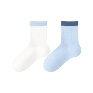 儿童袜子男童春夏季薄款纯棉100全棉a类网眼透气抗菌女童学生中筒