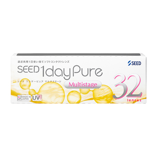 【近视老花】SEED京樱近视老花眼远近两用隐形眼镜日抛32片清晰