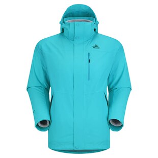 【新色发售】伯希和山野碧渊蓝冲锋衣女冬季户外三合一防风外套男